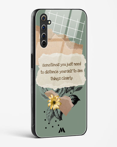 Distance Yourself Glass Case Phone Cover-(Realme)