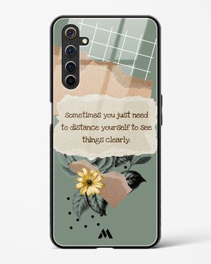 Distance Yourself Glass Case Phone Cover-(Realme)