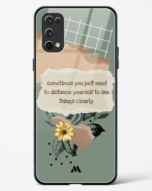 Distance Yourself Glass Case Phone Cover-(Realme)