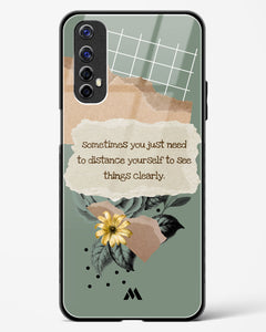 Distance Yourself Glass Case Phone Cover (Realme)