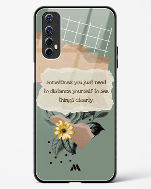 Distance Yourself Glass Case Phone Cover-(Realme)