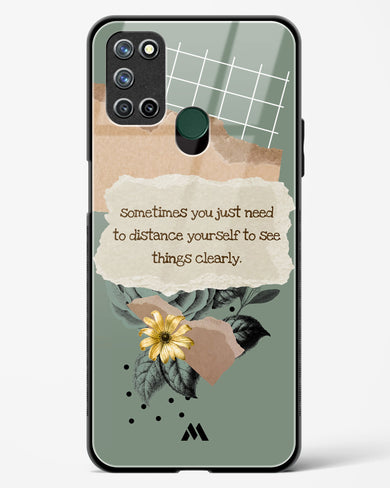 Distance Yourself Glass Case Phone Cover (Realme)