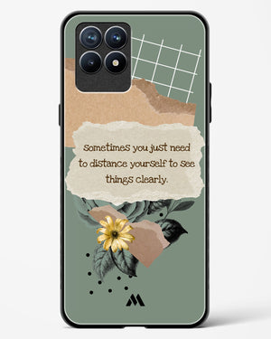 Distance Yourself Glass Case Phone Cover-(Realme)