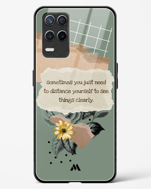 Distance Yourself Glass Case Phone Cover-(Realme)