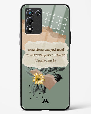 Distance Yourself Glass Case Phone Cover-(Realme)