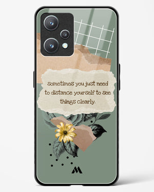 Distance Yourself Glass Case Phone Cover-(Realme)