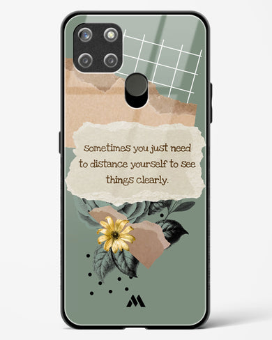 Distance Yourself Glass Case Phone Cover (Realme)