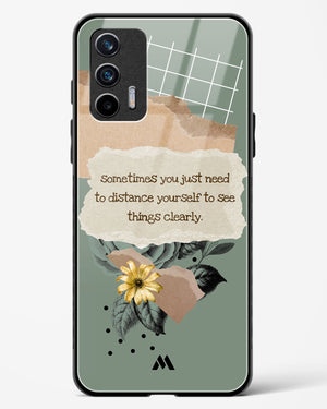 Distance Yourself Glass Case Phone Cover (Realme)