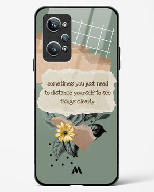 Distance Yourself Glass Case Phone Cover-(Realme)