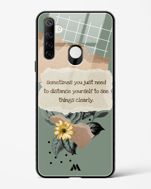 Distance Yourself Glass Case Phone Cover (Realme)