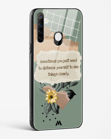 Distance Yourself Glass Case Phone Cover (Realme)