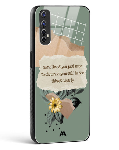 Distance Yourself Glass Case Phone Cover (Realme)