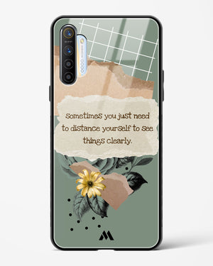 Distance Yourself Glass Case Phone Cover (Realme)