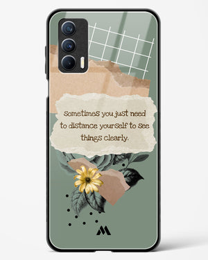 Distance Yourself Glass Case Phone Cover-(Realme)