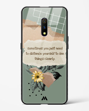 Distance Yourself Glass Case Phone Cover (Realme)