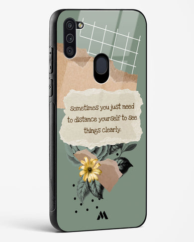 Distance Yourself Glass Case Phone Cover-(Samsung)