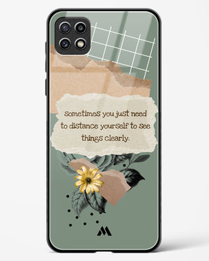 Distance Yourself Glass Case Phone Cover-(Samsung)