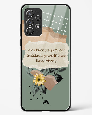 Distance Yourself Glass Case Phone Cover-(Samsung)