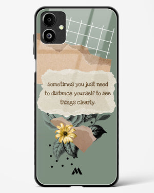 Distance Yourself Glass Case Phone Cover-(Samsung)