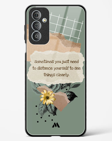 Distance Yourself Glass Case Phone Cover-(Samsung)