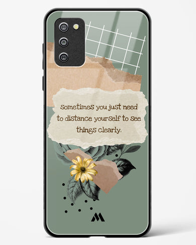 Distance Yourself Glass Case Phone Cover-(Samsung)