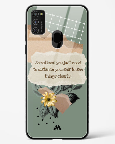 Distance Yourself Glass Case Phone Cover-(Samsung)