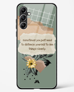 Distance Yourself Glass Case Phone Cover-(Samsung)