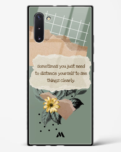 Distance Yourself Glass Case Phone Cover-(Samsung)