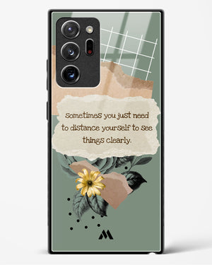 Distance Yourself Glass Case Phone Cover-(Samsung)