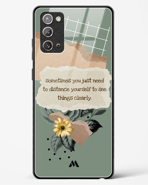 Distance Yourself Glass Case Phone Cover (Samsung)