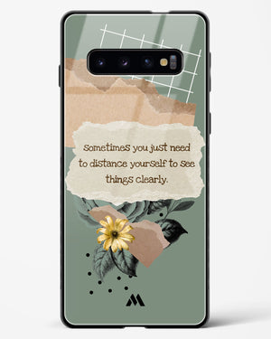 Distance Yourself Glass Case Phone Cover (Samsung)