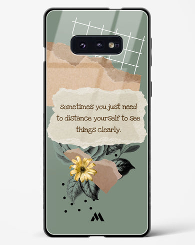 Distance Yourself Glass Case Phone Cover (Samsung)