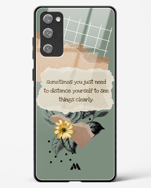 Distance Yourself Glass Case Phone Cover-(Samsung)