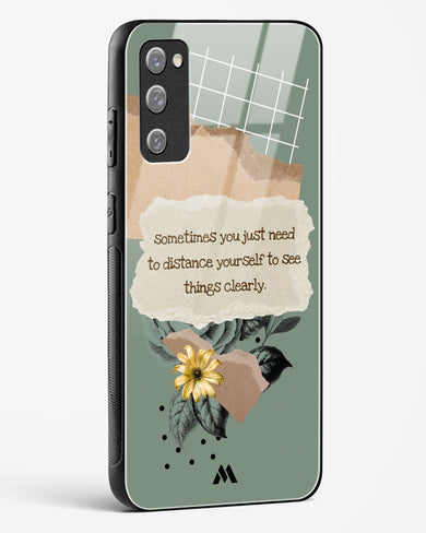 Distance Yourself Glass Case Phone Cover-(Samsung)