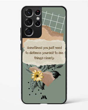 Distance Yourself Glass Case Phone Cover-(Samsung)