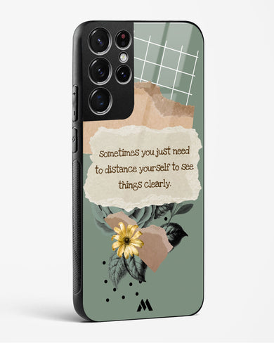 Distance Yourself Glass Case Phone Cover-(Samsung)