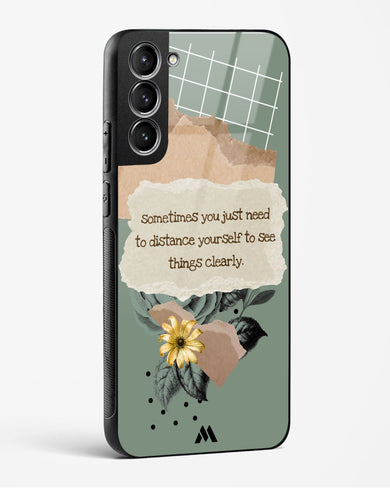 Distance Yourself Glass Case Phone Cover-(Samsung)