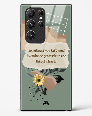 Distance Yourself Glass Case Phone Cover-(Samsung)