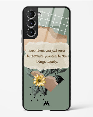 Distance Yourself Glass Case Phone Cover-(Samsung)