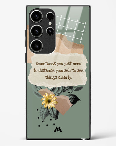 Distance Yourself Glass Case Phone Cover-(Samsung)