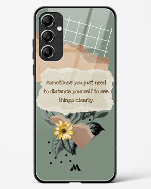 Distance Yourself Glass Case Phone Cover-(Samsung)