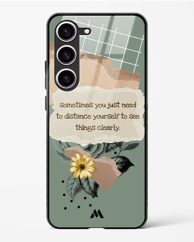 Distance Yourself Glass Case Phone Cover-(Samsung)