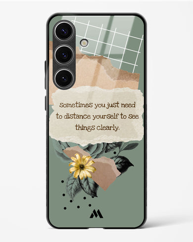 Distance Yourself Glass Case Phone Cover-(Samsung)