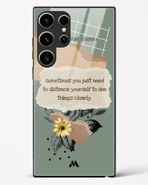 Distance Yourself Glass Case Phone Cover (Samsung)