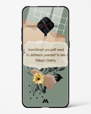 Distance Yourself Glass Case Phone Cover (Vivo)