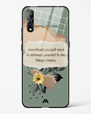 Distance Yourself Glass Case Phone Cover (Vivo)
