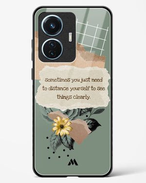 Distance Yourself Glass Case Phone Cover (Vivo)