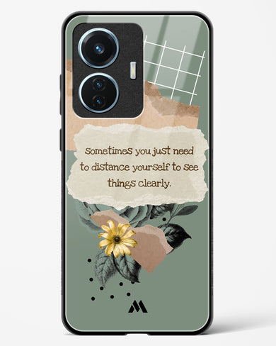 Distance Yourself Glass Case Phone Cover (Vivo)