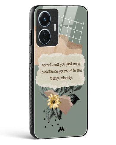 Distance Yourself Glass Case Phone Cover (Vivo)