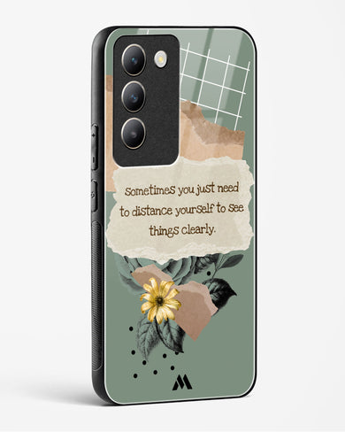 Distance Yourself Glass Case Phone Cover (Vivo)